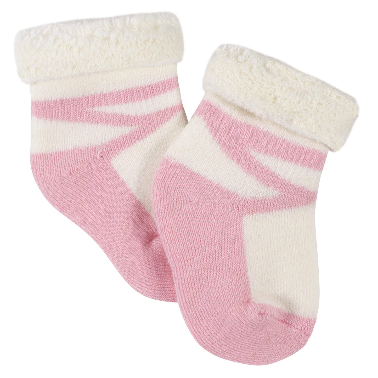 6-Pack Baby Girls Bunny Ballerina Wiggle Proof® Terry Bootie Socks